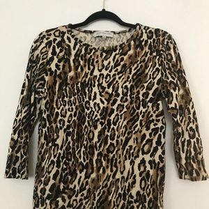 Women's blouse, Animal print, Size Medium